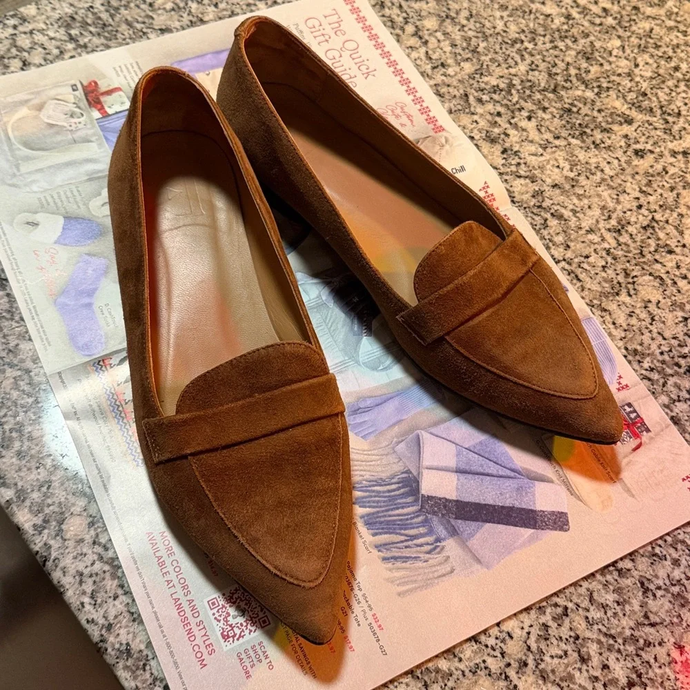 🎭 Flattered 🎭 Alexandra Suede Loafers - Picture 2 of 9